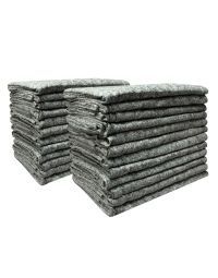 Pack of 24 UOFFICE textile blankets. are used by movers to protect furniture during transit.
