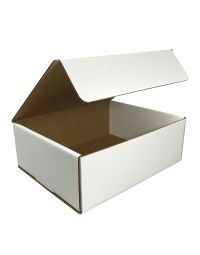 White Corrugated Mailer 12-1/9" x 9-3/4" x 4" Pack of 50