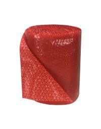 A bubble red roll is used to protect delicate items.|StarBoxes roll.