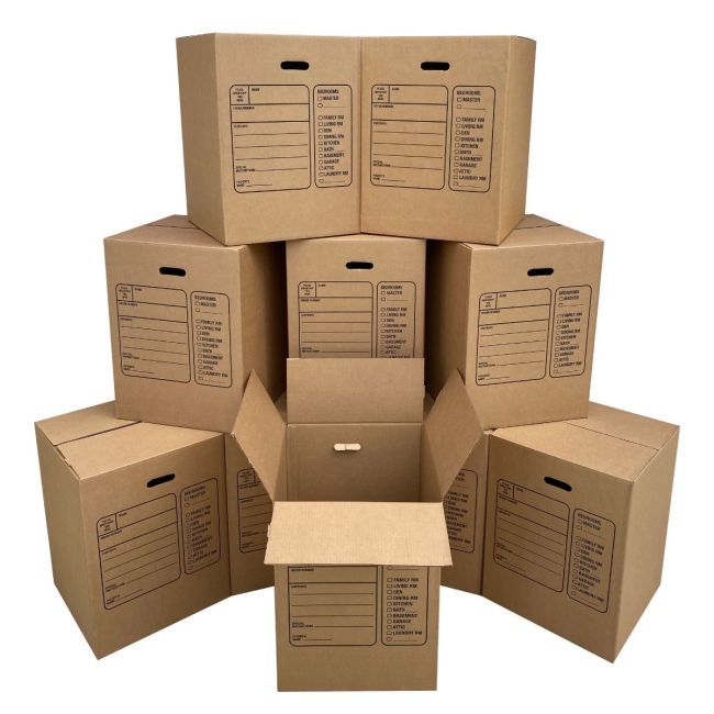 StarBoxes Large 23ECT corrugated moving boxes with handles 18