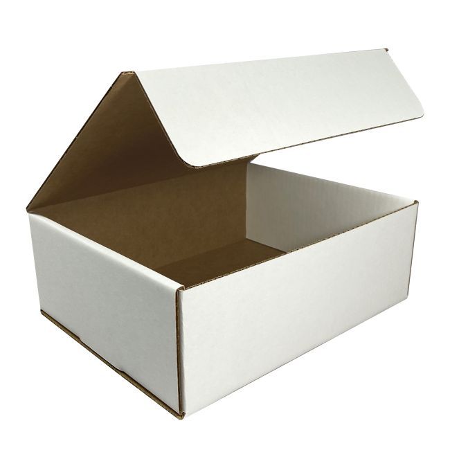White Corrugated Mailer 12-1/9