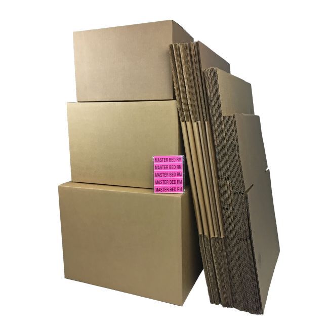 UBMOVE Moving Kit #3 Box Combo with Labels - Perfect for Easy Organization During Moves
