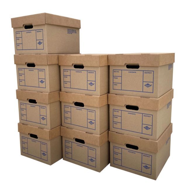 Realtors can share a 10-pack for low-cost file boxes UOFFICE