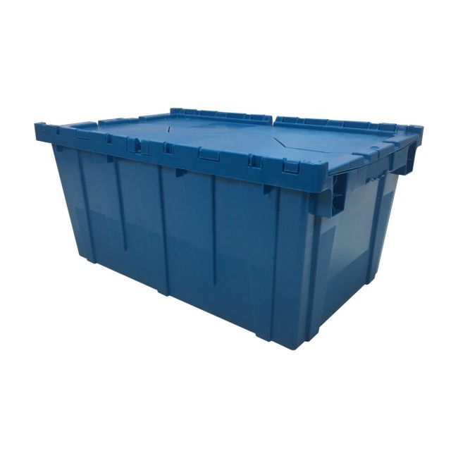 UOFFICE plastic storage crate offers sturdy packing for heavy items.
