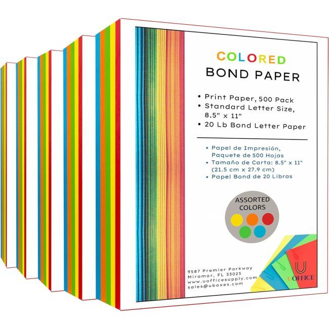 Colored Bond Paper Bundle 8.5