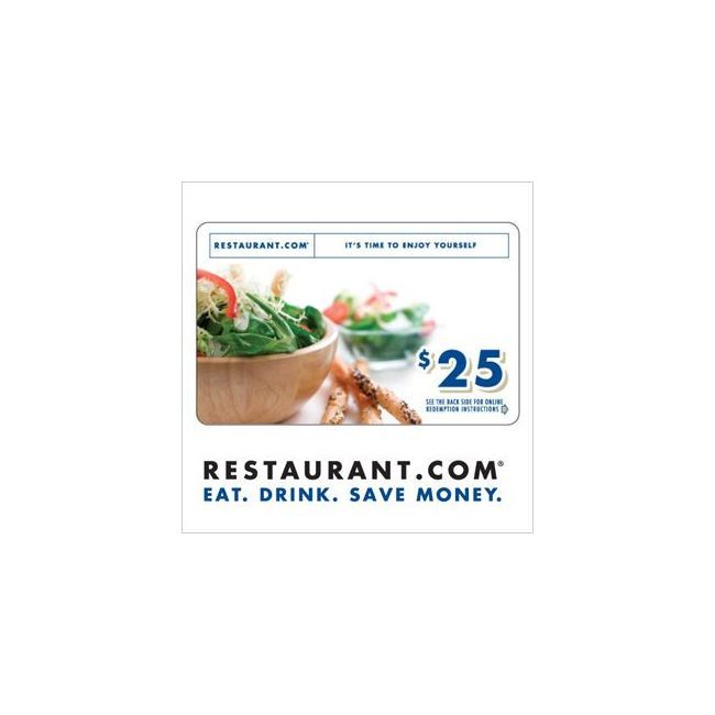 $25 Restaurant.com Gift Card