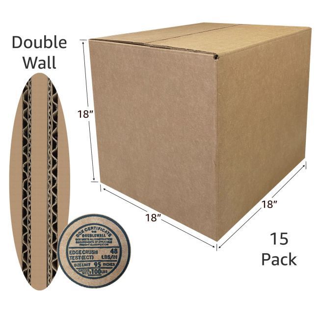 Good quality corrugated boxes measuring 18