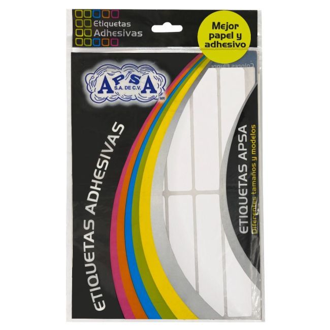 Rectangular Adhesive Labels, 20mm x 100mm, White