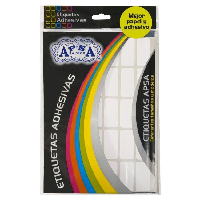 Rectangular Adhesive Labels, 19mm x 40mm, White