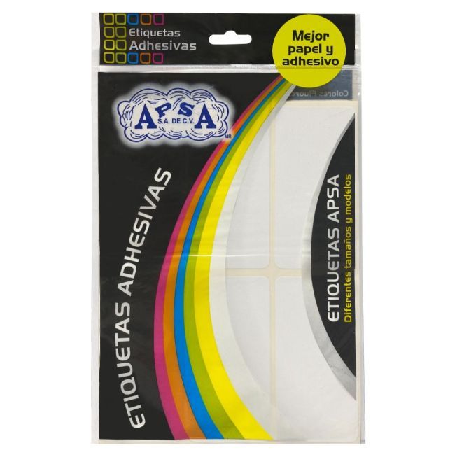 Rectangular Adhesive Labels, 50mm X 100mm, White
