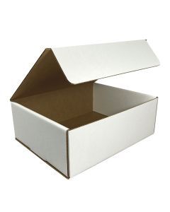 White Corrugated Mailer 12-1/9" x 9-3/4" x 4" Pack of 50
