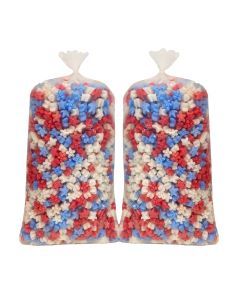 Red White And Blue Star-Shaped Packing Peanuts 3 Cu. Ft. 2-Pack