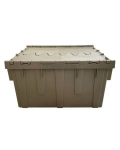 Handheld Attached Lid Container 25.3" x 16.3" x 13.9" Gray