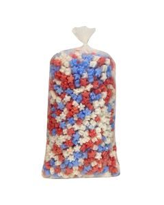 Red, White, and Blue Star-Shaped Packing Peanuts 1.5 Cu. Ft. 1-Pack