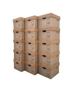 File Storage Boxes 15 Pack 200# Strength