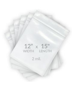 Reclosable Bags 2 Mil 12" x 15" - 1000 Per Case